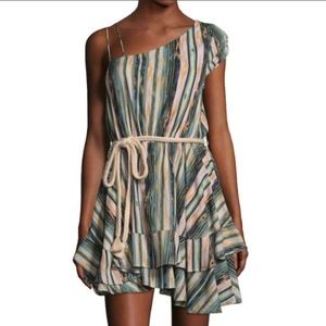 Free People Asymmetrical Shoulder Dress